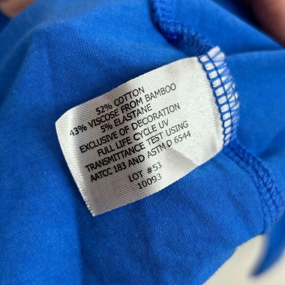 Coolibar Kids Solid Blue UPF 50+ UV Sun Protection Pullover Hoodie Size L - Picture 7 of 12
